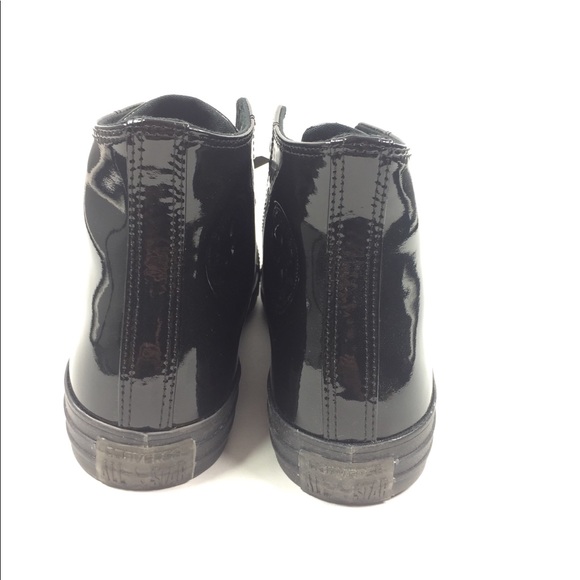 NEW Converse CTAS Hi Glossy Black Shoes Size 9 - Picture 5 of 8